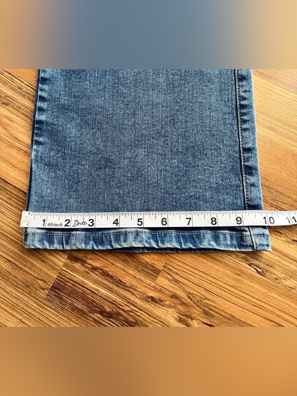 Falabella Denim Collection wide-leg jeans Wide Leg Blue Jeans Waist 27 NWT - Picture 9 of 11